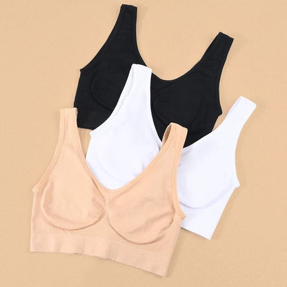 Womens Seamless Bra Pack Lightweight Stretch Comfort Bras 4