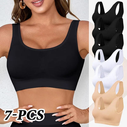 Womens Seamless Bra Pack Lightweight Stretch Comfort Bras 6