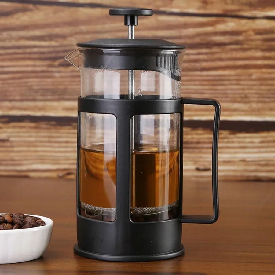 Stainless Steel Tea Coffee Brewer With Filter Heat Resistant Handle 1