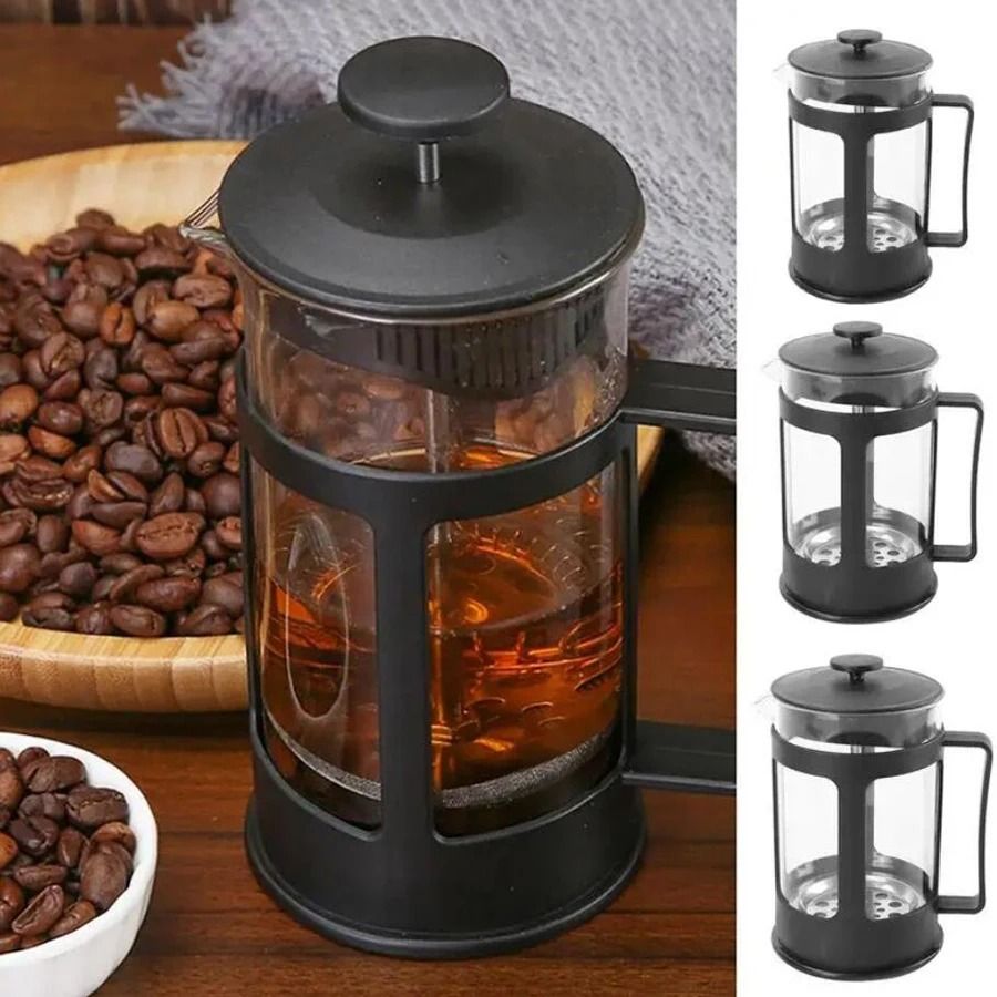 Stainless Steel Tea Coffee Brewer With Filter Heat Resistant Handle 2
