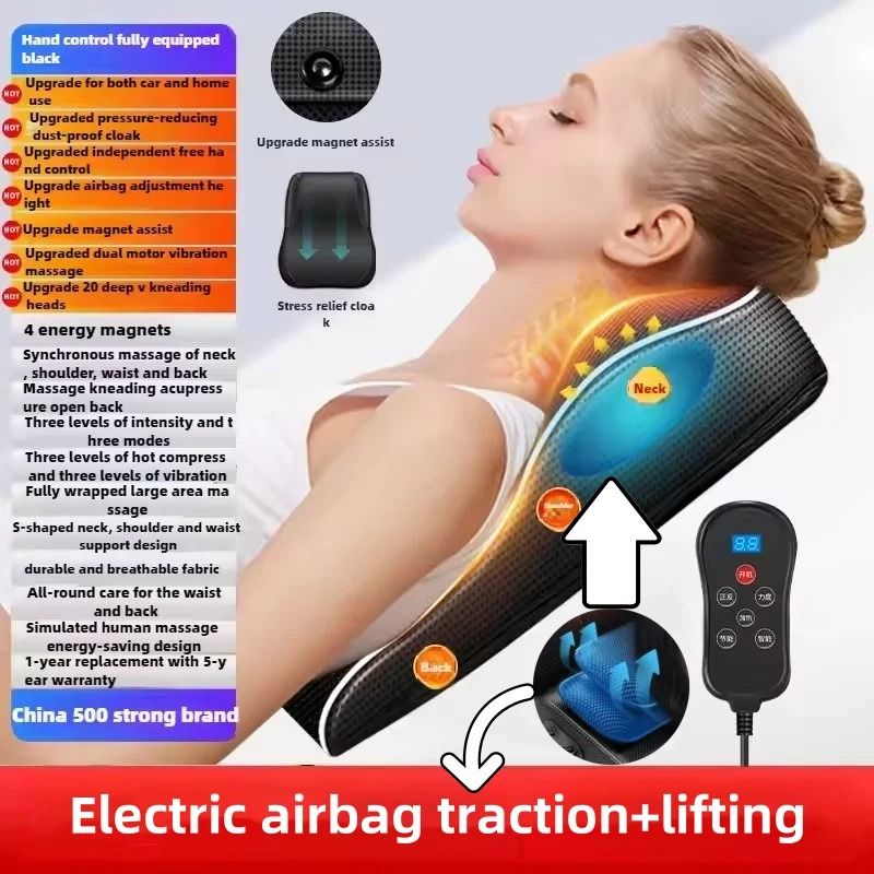 Electric Shiatsu Neck And Back Massager Pillow With Heat And Vibration 10