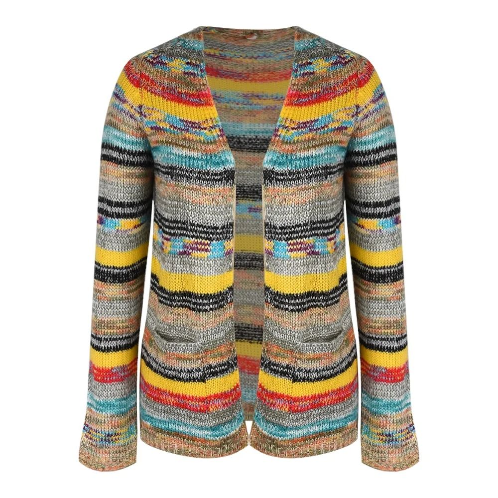 Sweater Knitted Cardigan Thin Loose Jacket For Women Casual Y2K Crop Clothes Elegant Female Clothin