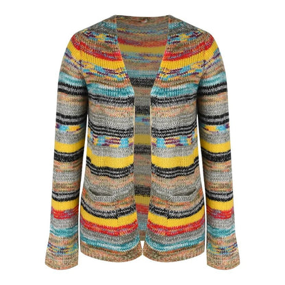 Sweater Knitted Cardigan Thin Loose Jacket For Women Casual Y2K Crop Clothes Elegant Female Clothin