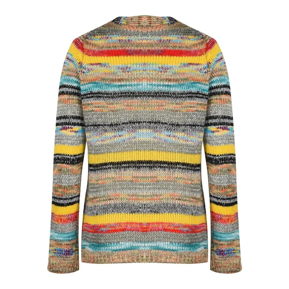 Sweater Knitted Cardigan Thin Loose Jacket For Women Casual Y2K Crop Clothes Elegant Female Clothin