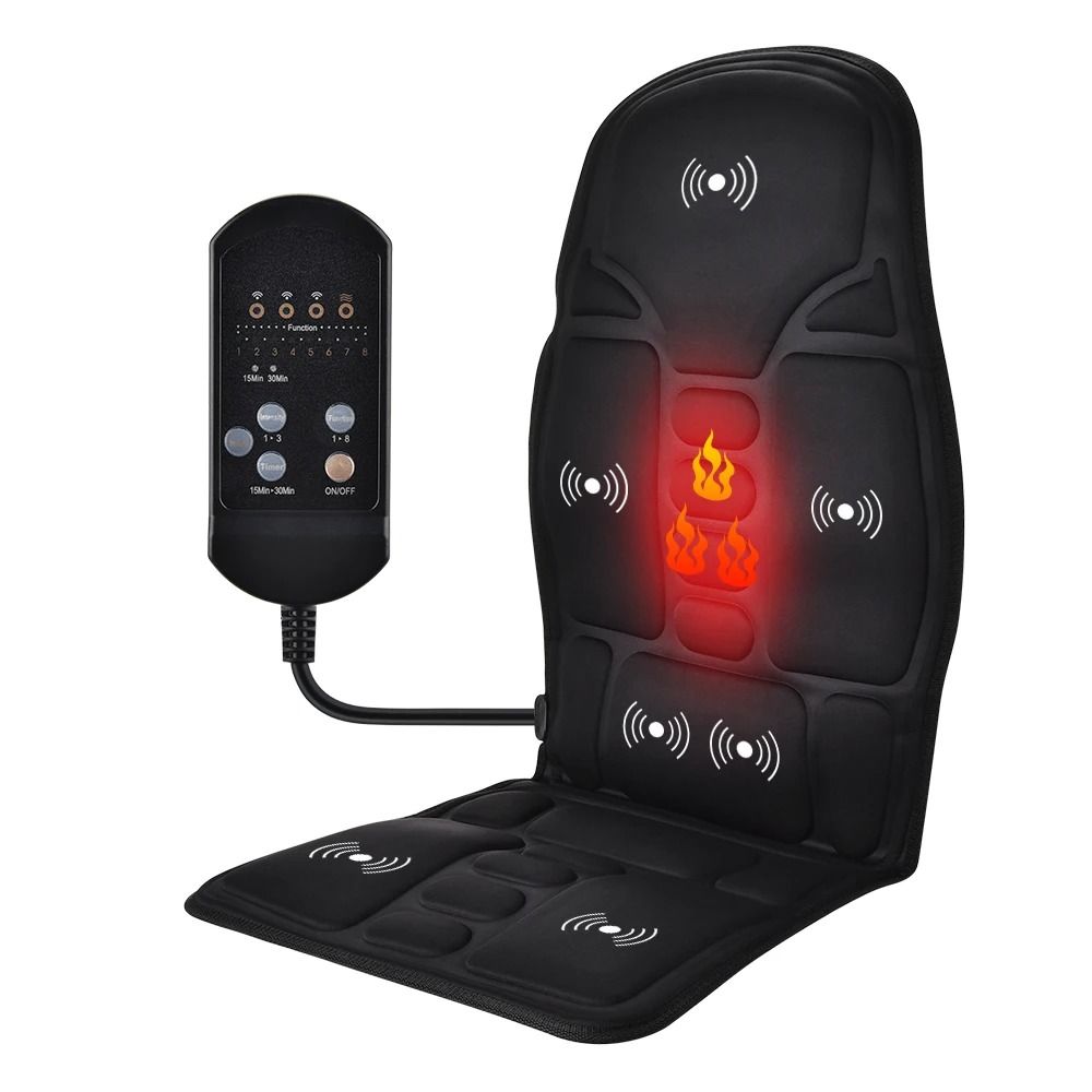 Electric Back Massager Cushion With Heat And Vibration For Full Body Relief 6