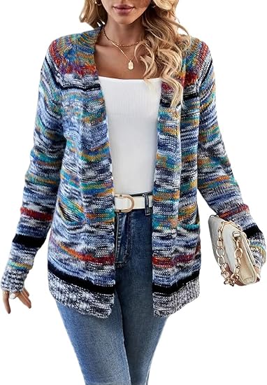 Sweater Knitted Cardigan Thin Loose Jacket For Women Casual Y2K Crop Clothes Elegant Female Clothin 4