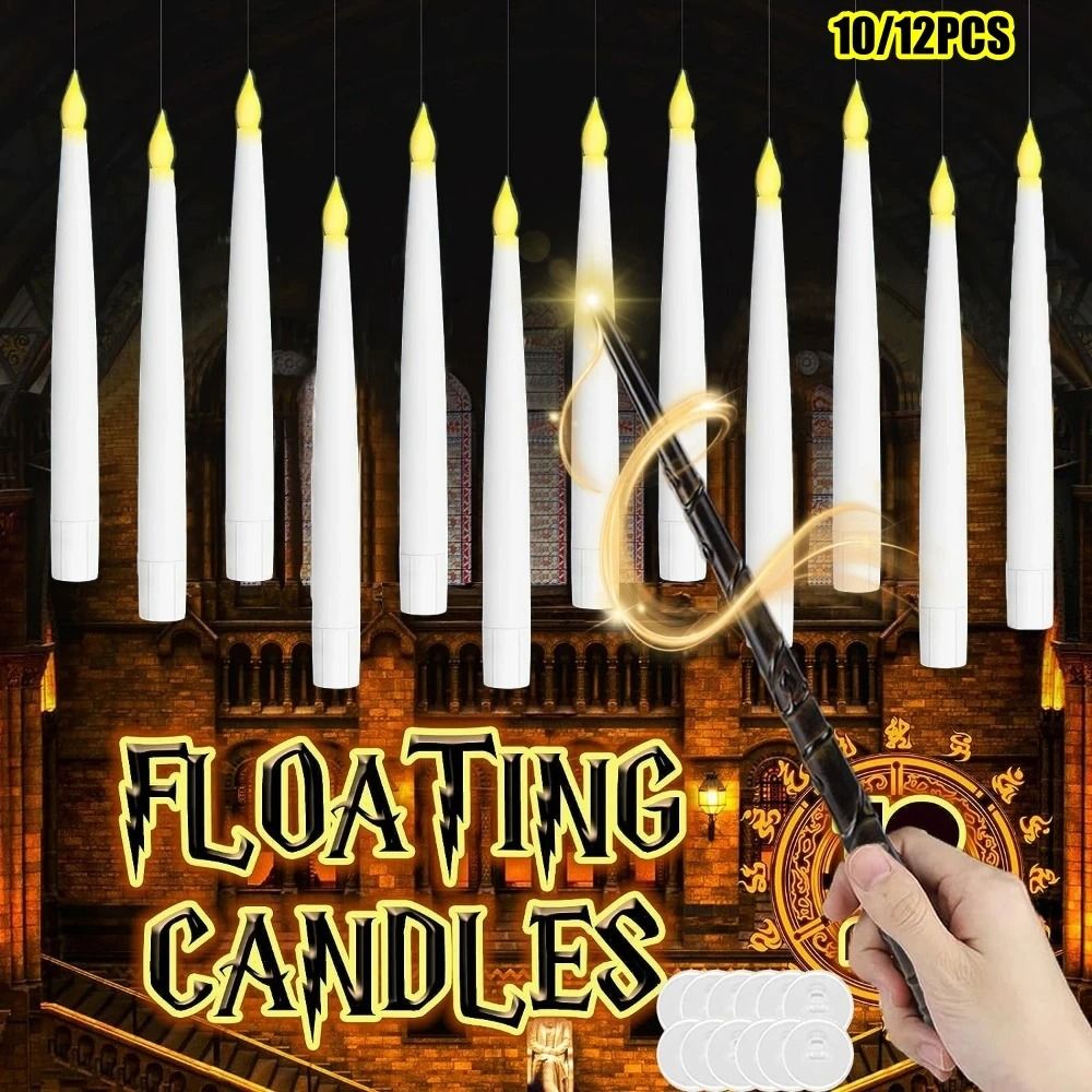 Magical LED Floating Candle Set With Remote Wand For Weddings And Holiday Home Decor