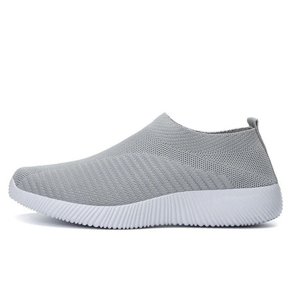 Women Vulcanized Shoes Slip On Casual Flats Comfortable Walking Loafers 3