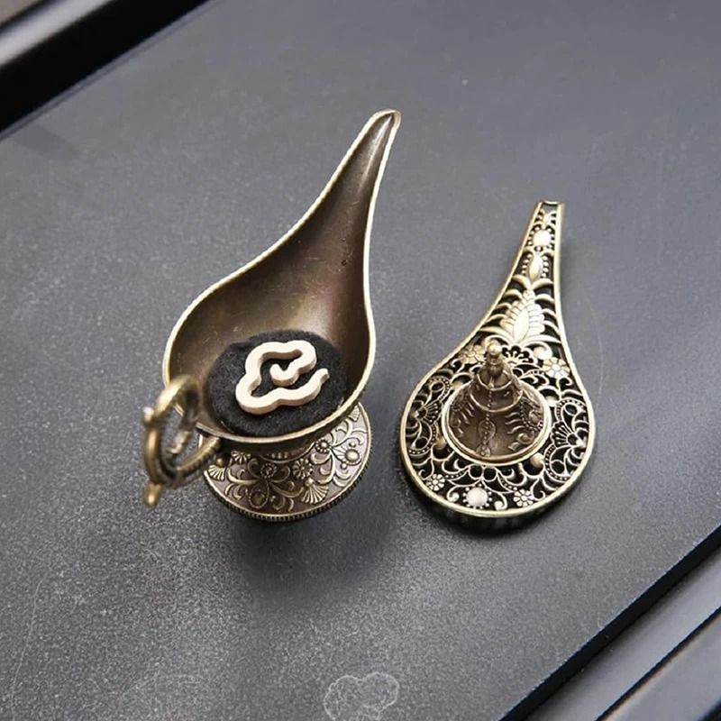 Antique Style Metal Incense Burner And Candle Holder 3