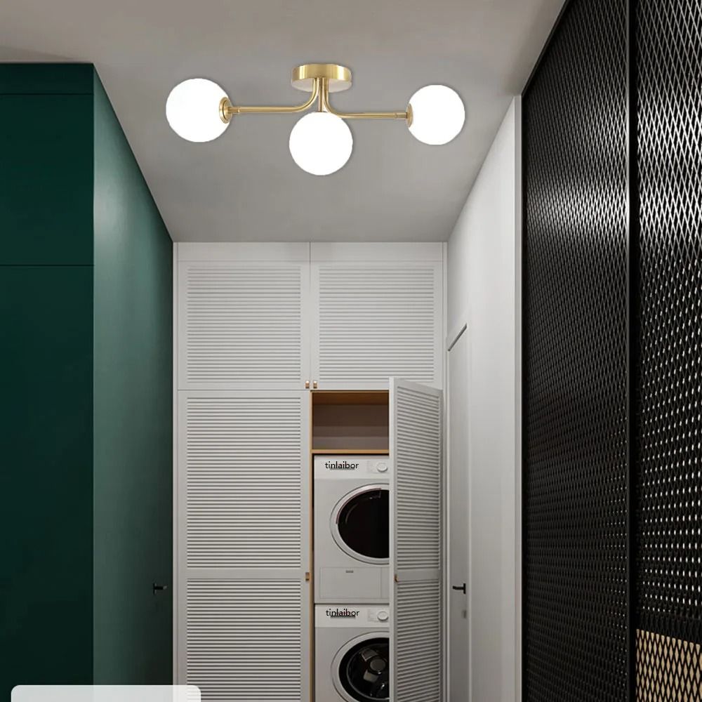 Modern Acrylic Ball Ceiling Light Fixture For Bedroom Corridor And Home Decor 1