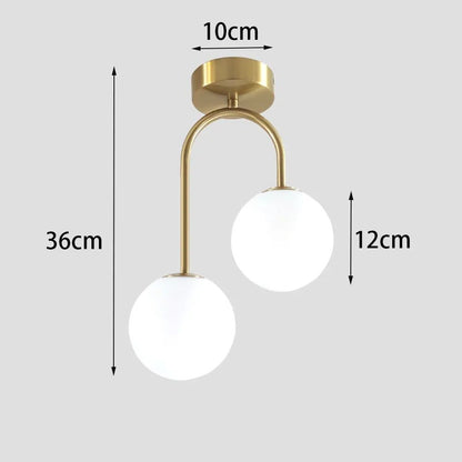 Modern Acrylic Ball Ceiling Light Fixture For Bedroom Corridor And Home Decor 7
