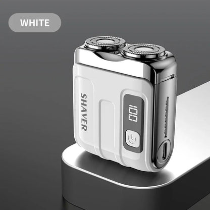 Travel Electric Shaver For Men Portable Rechargeable Rotary Razor With Magnetic Blade Head 10