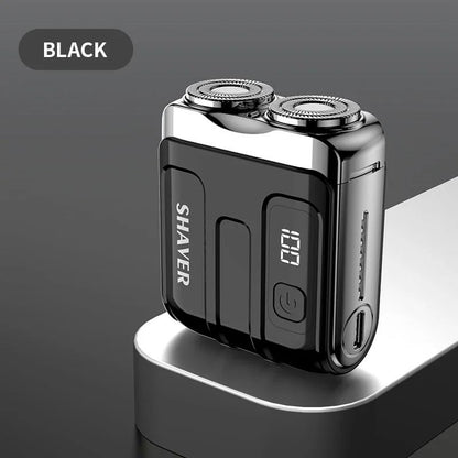 Travel Electric Shaver For Men Portable Rechargeable Rotary Razor With Magnetic Blade Head 7