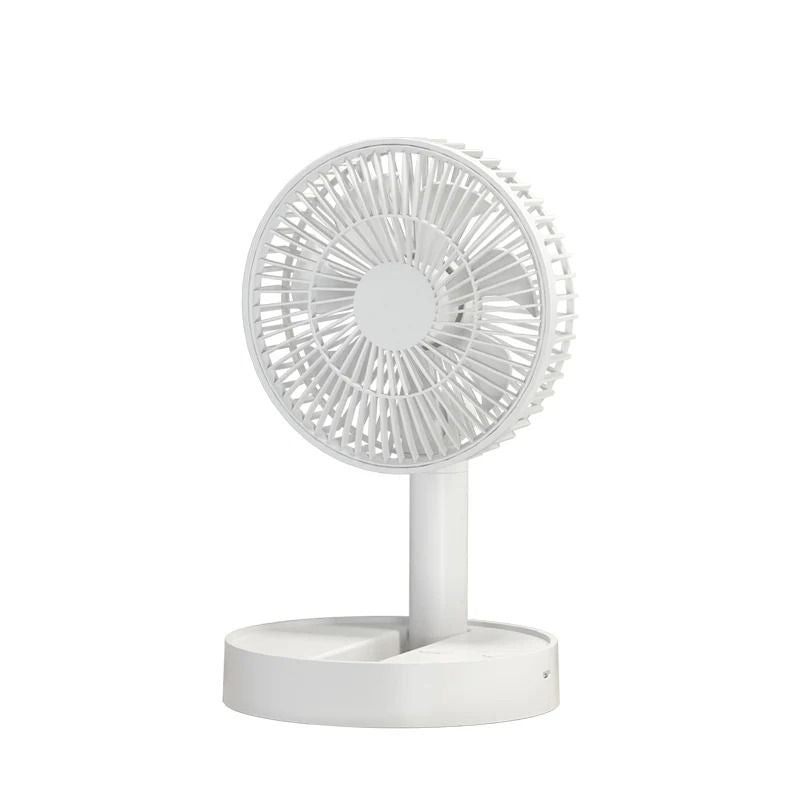 USB Foldable Fan Battery Operated Portable Table Fan with 4 Speeds and Timer