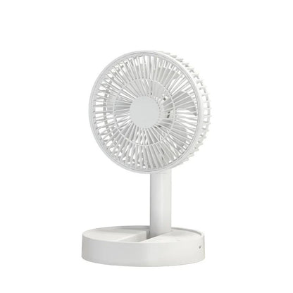 USB Foldable Fan Battery Operated Portable Table Fan with 4 Speeds and Timer