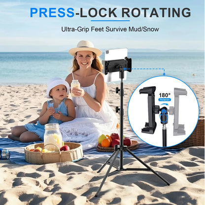 Adjustable Tripod Tablet Floor Stand For IPad And Tablets 413 Inch 5