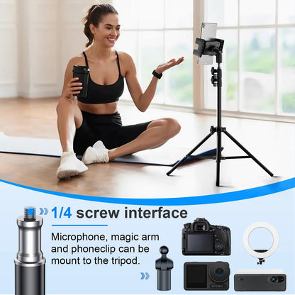 Adjustable Tripod Tablet Floor Stand For IPad And Tablets 413 Inch 6