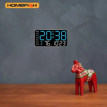 Giant Digital Wall Clock With Remote Control Time Temperature And Date Display 2