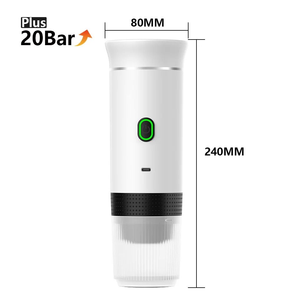 Wireless Portable Espresso Coffee Maker 3 In 1 Capsule And Ground Coffee Travel Machine 11
