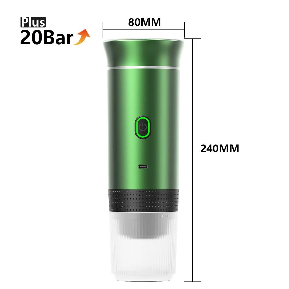 Wireless Portable Espresso Coffee Maker 3 In 1 Capsule And Ground Coffee Travel Machine 12