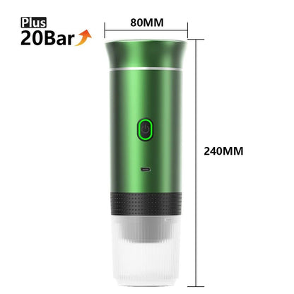 Wireless Portable Espresso Coffee Maker 3 In 1 Capsule And Ground Coffee Travel Machine 12