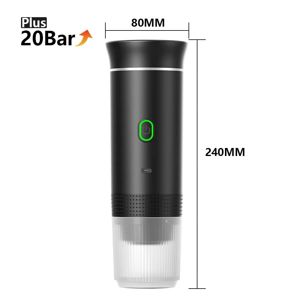 Wireless Portable Espresso Coffee Maker 3 In 1 Capsule And Ground Coffee Travel Machine 13