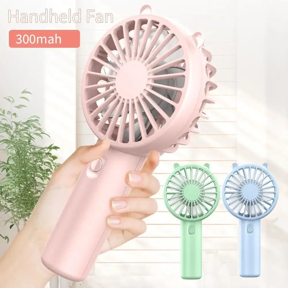 Portable Handheld Fan Mini USB Rechargeable Cooling Desk Fan