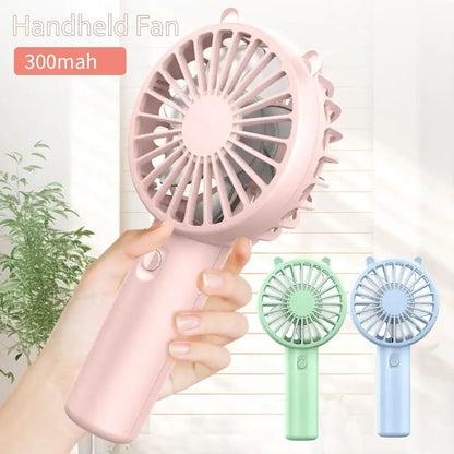 Portable Handheld Fan Mini USB Rechargeable Cooling Desk Fan