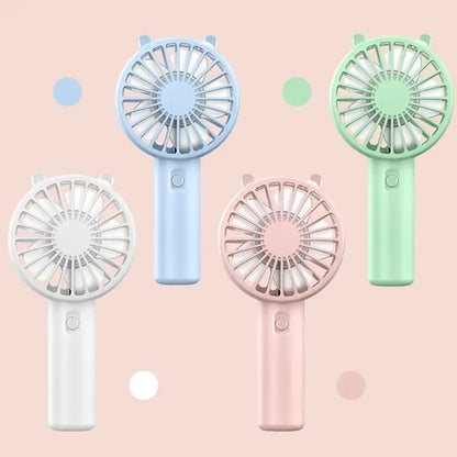 Portable Handheld Fan Mini USB Rechargeable Cooling Desk Fan 3