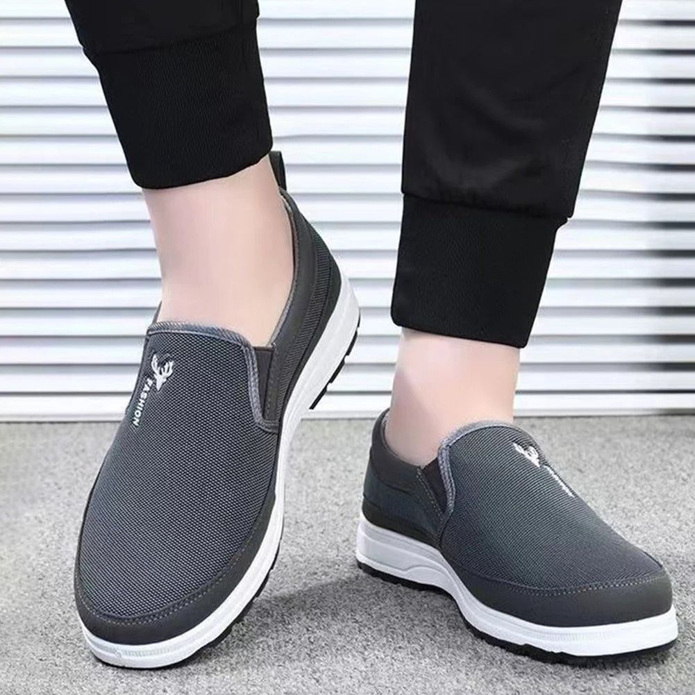 Men Slip On Penny Boat Shoes Breathable Orthopedic Walking Sneakers 1