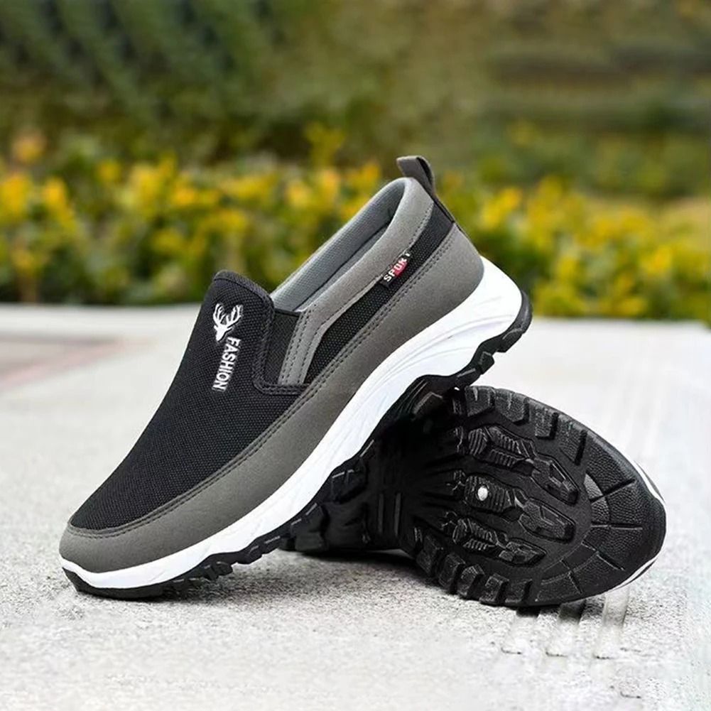 Men Slip On Penny Boat Shoes Breathable Orthopedic Walking Sneakers 2