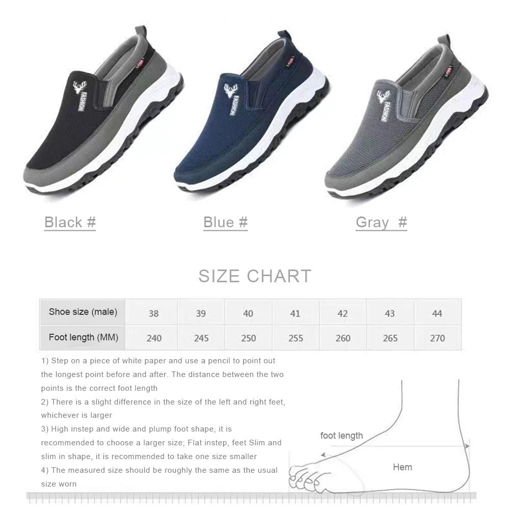 Men Slip On Penny Boat Shoes Breathable Orthopedic Walking Sneakers 5