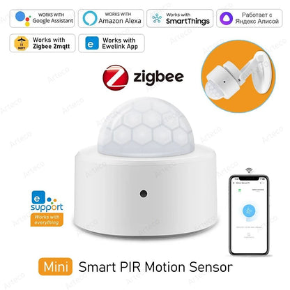 Zigbee Smart PIR Motion Sensor Infrared Human Body Detector Security Alarm
