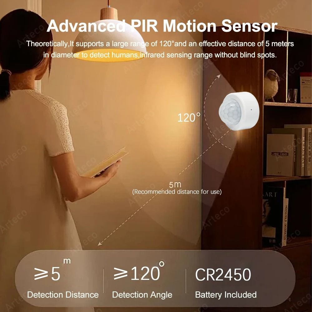 Zigbee Smart PIR Motion Sensor Infrared Human Body Detector Security Alarm 2