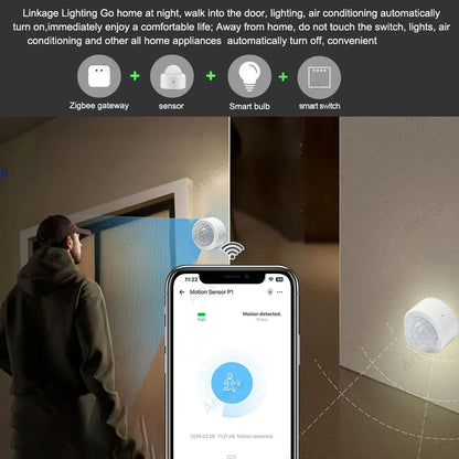 Zigbee Smart PIR Motion Sensor Infrared Human Body Detector Security Alarm 3