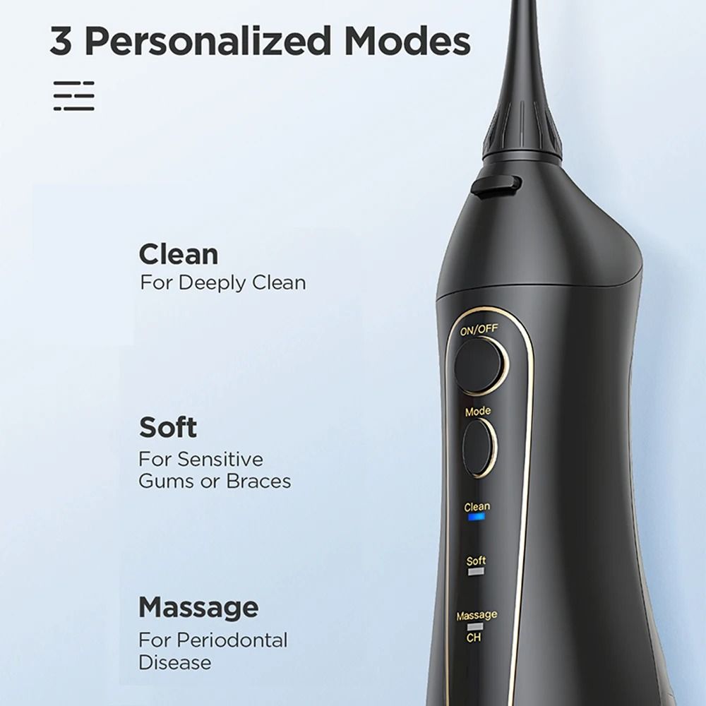 Fairywill Water Dental Flosser And Electric Toothbrush Set With USB Rechargeable Oral Irrigator 2