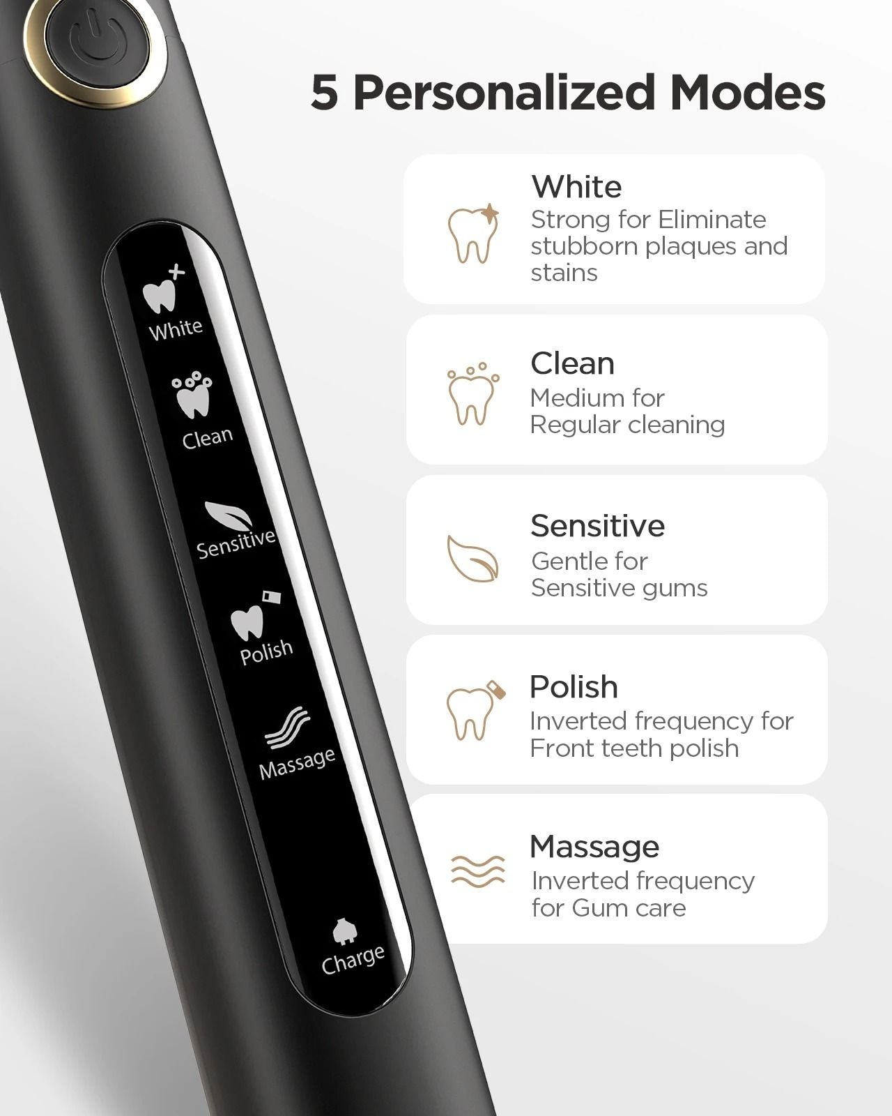 Fairywill Water Dental Flosser And Electric Toothbrush Set With USB Rechargeable Oral Irrigator 5