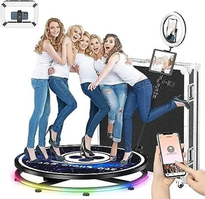 CHACKTOK 360 Photo Booth Machine With Auto Spin Remote And Custom Logo App 2