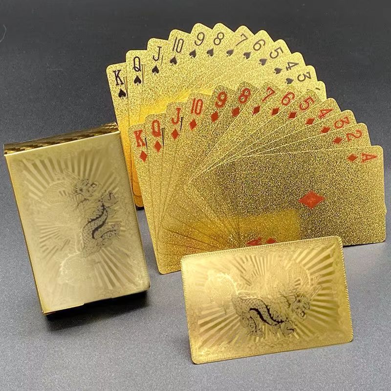Luxury Waterproof Playing Cards – Sleek Black Poker Deck for Magic, Parties & Game Nights