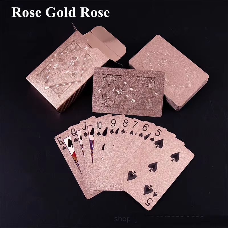 Luxury Waterproof Playing Cards  Sleek Black Poker Deck For Magic Parties  Game Nights 16