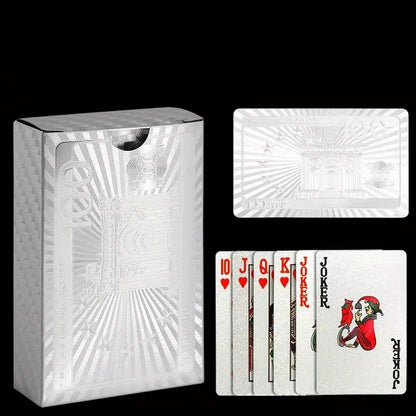 Luxury Waterproof Playing Cards  Sleek Black Poker Deck For Magic Parties  Game Nights 21
