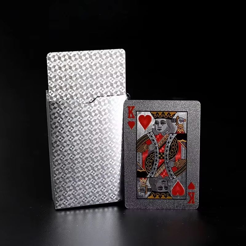 Luxury Waterproof Playing Cards  Sleek Black Poker Deck For Magic Parties  Game Nights 2