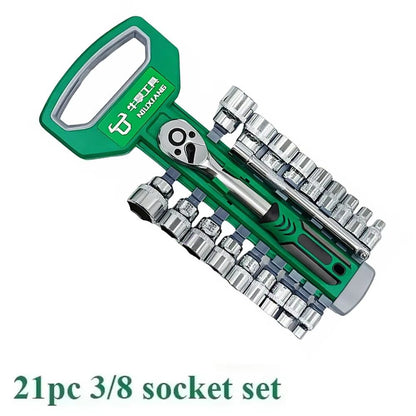 ProFix 46in1 Socket Sleeve Wrench  Ratchet Tool Kit For Auto Repair 14