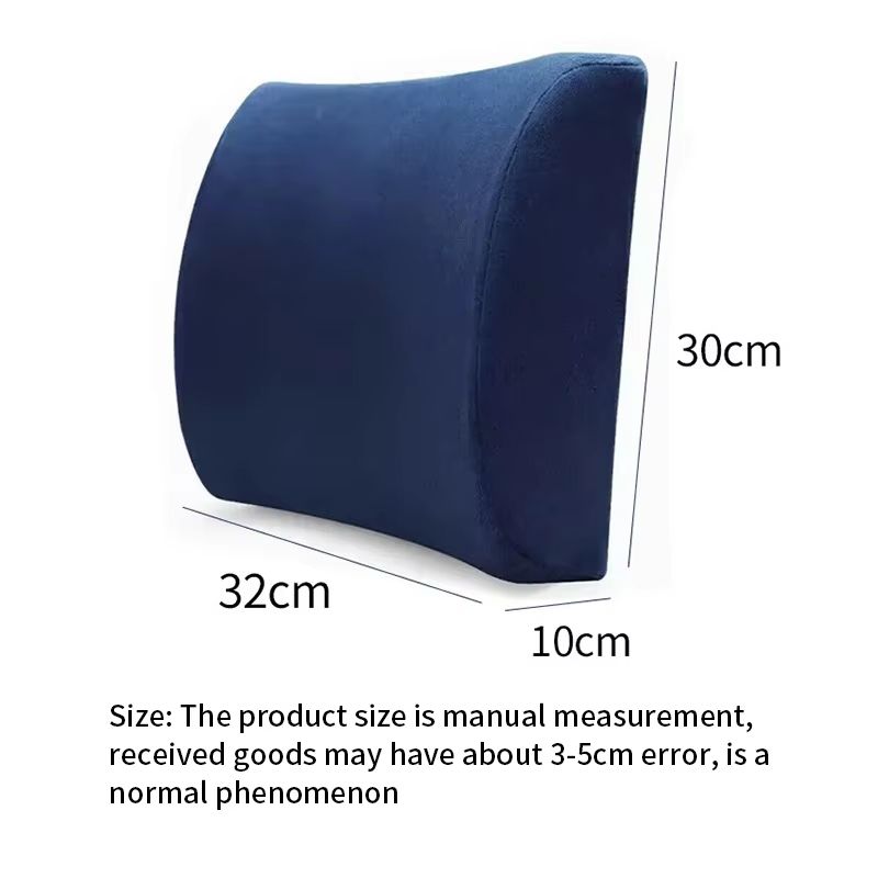 Memory Foam Lumbar Support Pillow  Ergonomic Car Seat  Office Chair Cushion With Breathable Mesh Co 5