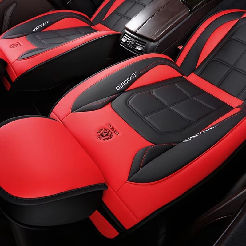 Universal Leather Car Seat Cover All Season Driver And Passenger Protection Pad 1