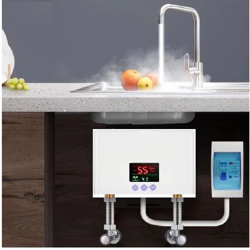Instant Water Heater WallMounted Electric Heater For Bathroom Shower  Kitchen Fast Hot Water 1