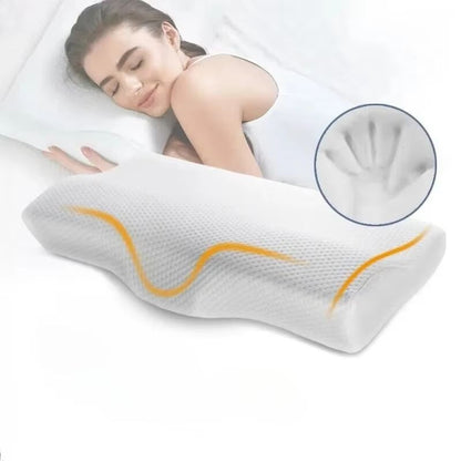 Butterfly Memory Foam Orthopedic Pillow – Cervical Neck Support with Slow Rebound for Pain Relief & Better Sleep
