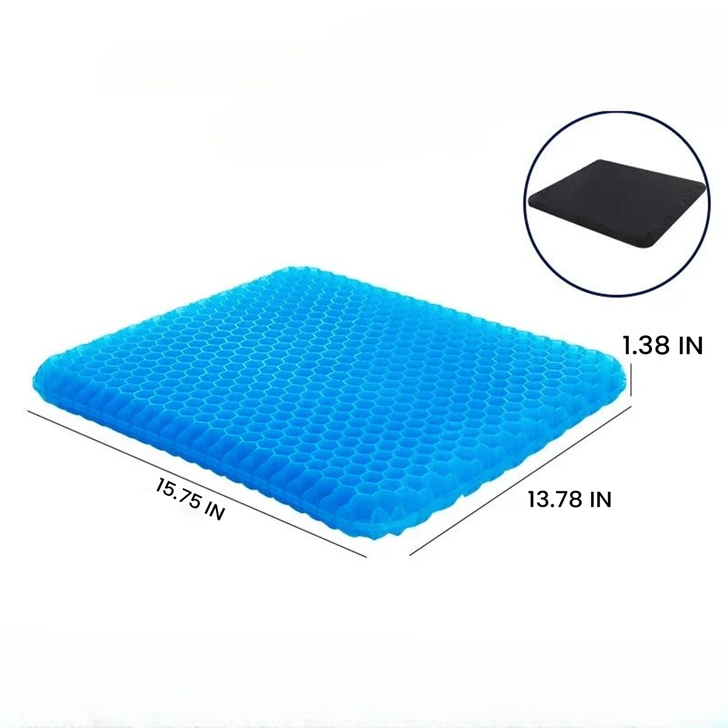 Double Thick Gel Seat Cushion For Pressure Relief And Cooling Comfort 10