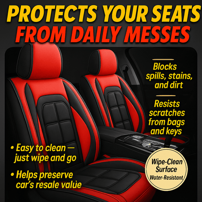 Universal Leather Car Seat Cover All Season Driver And Passenger Protection Pad 3