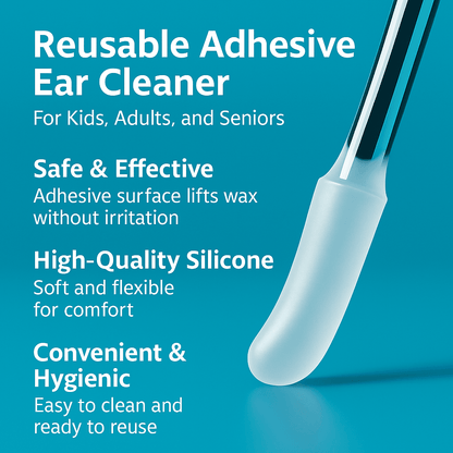 Professional Disposable Silicone Ear Wax Remover Sticky Ear Pick Reusable Adhesive Ear Cleaner For  8